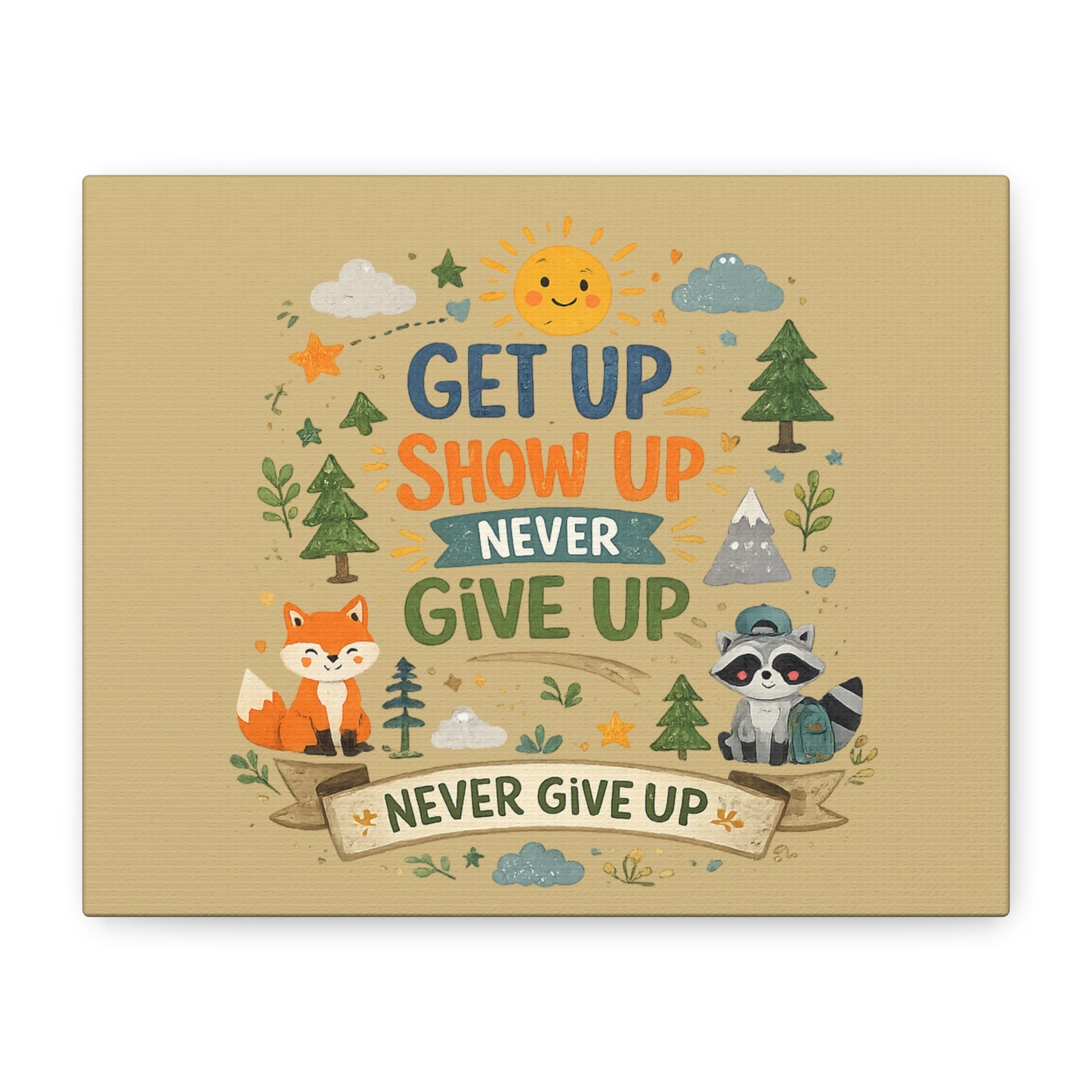 Kids Inspirational Canvas Wall Art – Premium Motivational Canvas Print for Bedroom, Playroom & Nursery Décor