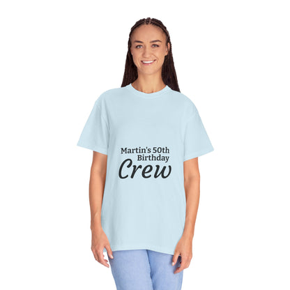 Custom Name & Age Birthday Crew T-Shirt – Personalized Group Shirt