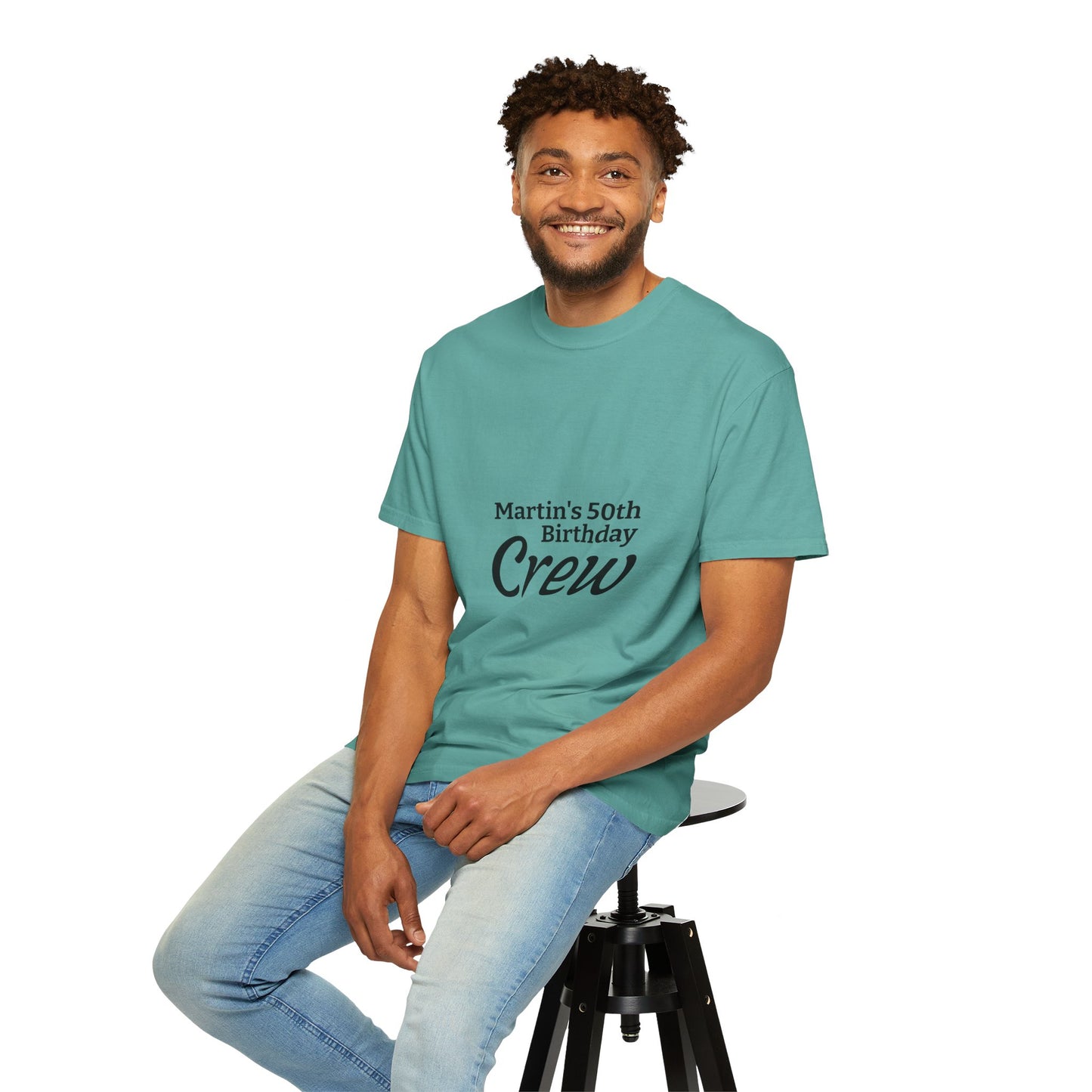 Custom Name & Age Birthday Crew T-Shirt – Personalized Group Shirt