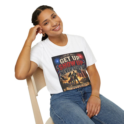 Patriotic 4th of July Unisex T-Shirt | Soft USA Independence Day Tee | American Pride Graphic Shirt for Men & Women