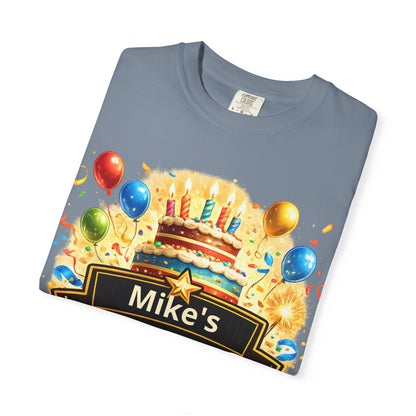 Custom Name Birthday T-Shirt – Get Up Show Up Never Give Up