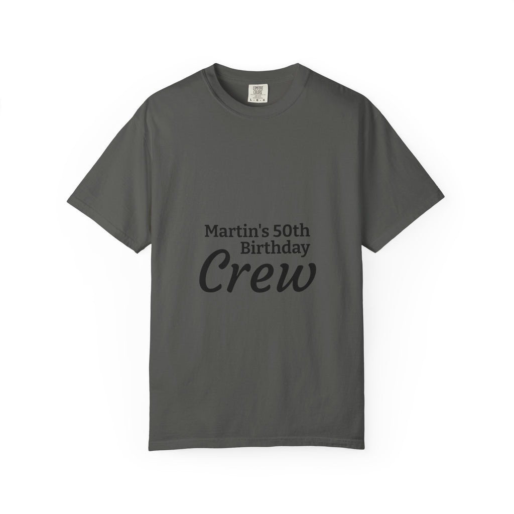 Custom Name & Age Birthday Crew T-Shirt – Personalized Group Shirt