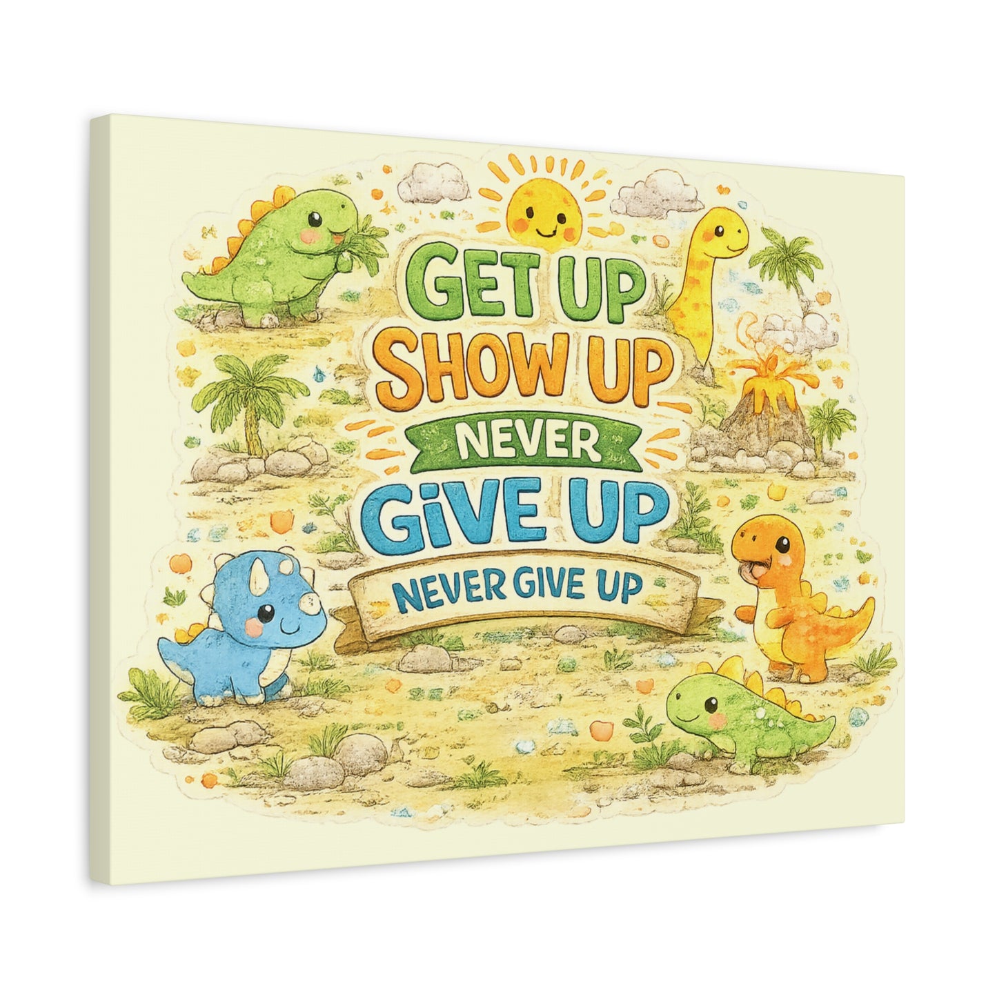 Kids Inspirational Canvas Wall Art – Premium Motivational Canvas Print for Bedroom, Playroom & Nursery Décor