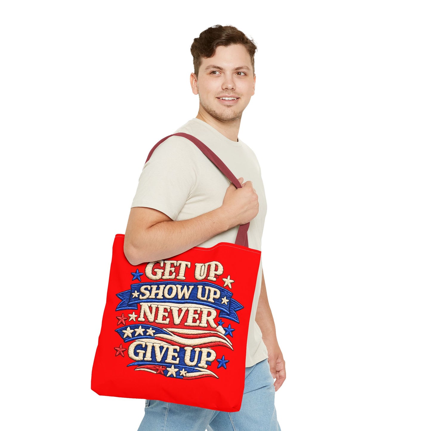 Patriotic 4th of July Tote Bag | Reusable American Pride Shopping Bag | USA Independence Day Beach, Grocery & Everyday Carry Tote