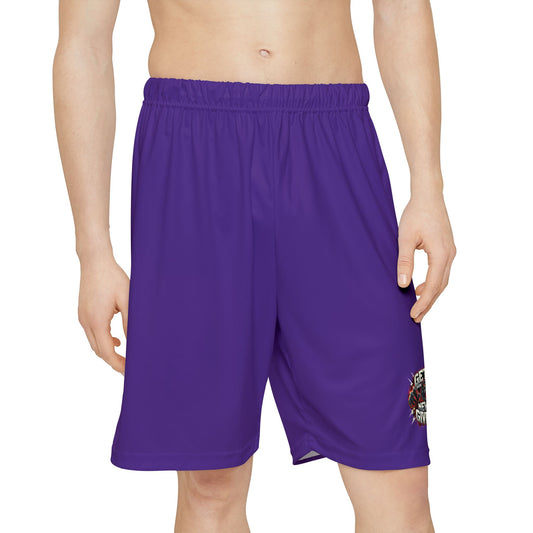 Relentless Performance Men’s Sports Shorts (Dark Purple)