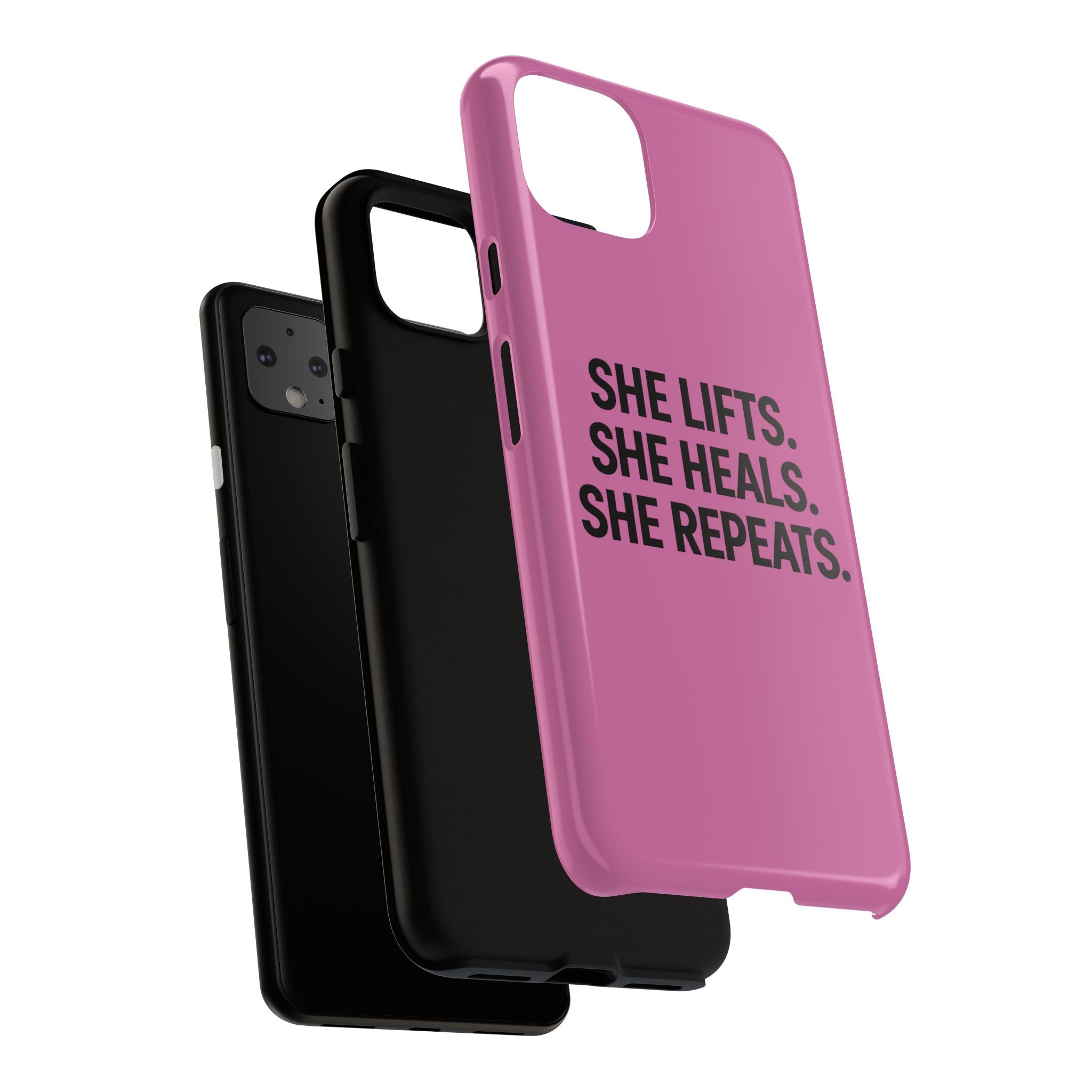 She lifts. She heals. She repeats. Tough Phone Cases