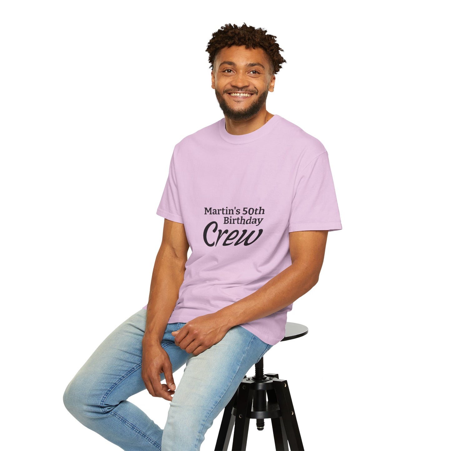Custom Name & Age Birthday Crew T-Shirt – Personalized Group Shirt