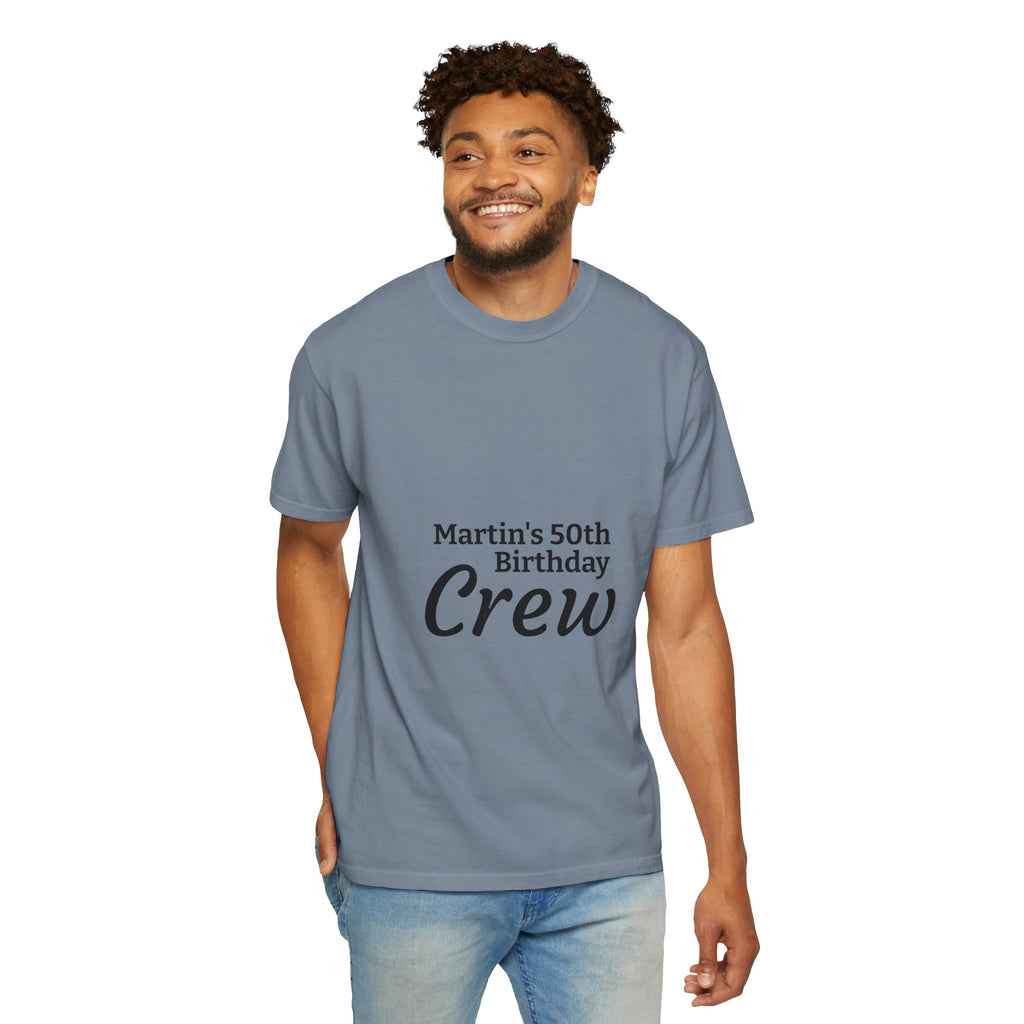 Custom Name & Age Birthday Crew T-Shirt – Personalized Group Shirt