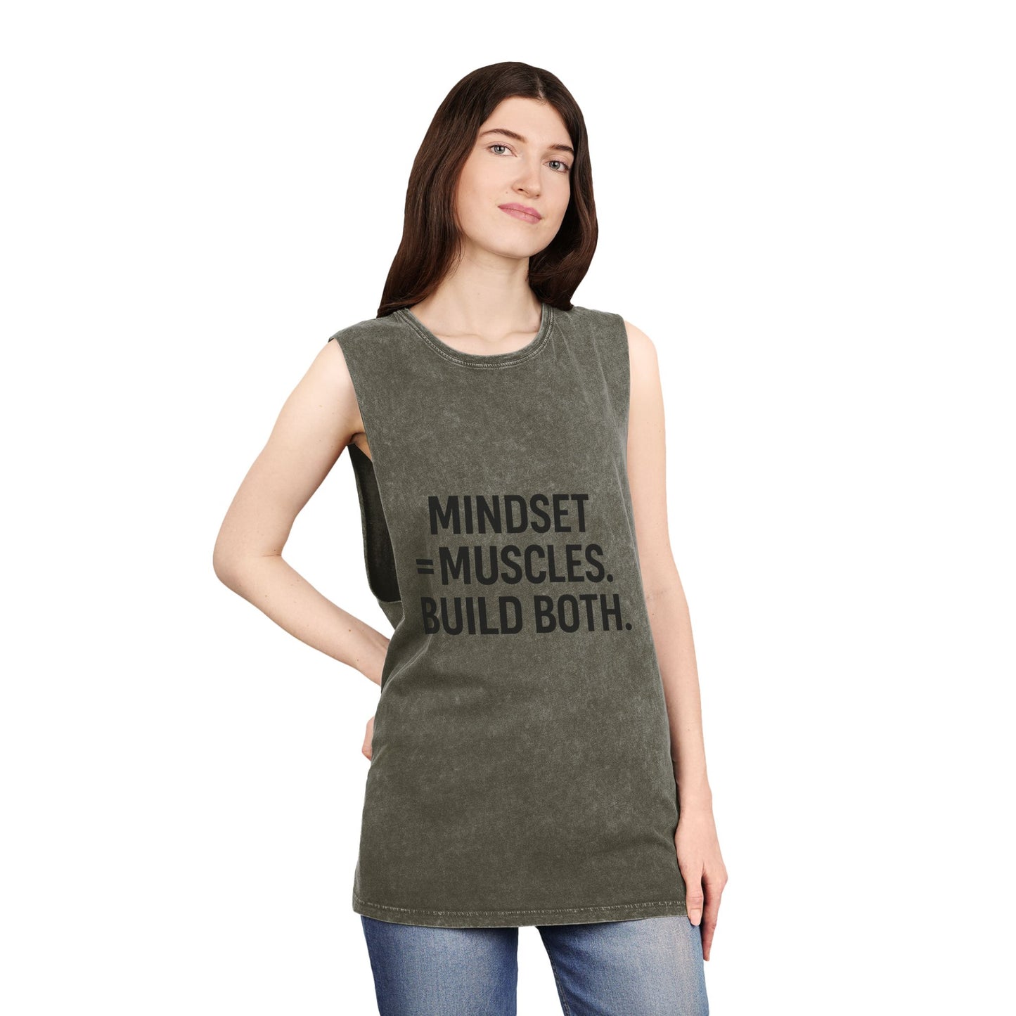 Mindset equals muscles build both muscle tank