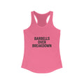 Barbells over Breakdown. Women's Racerback Tank