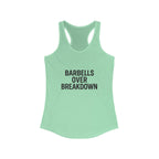 Barbells over Breakdown. Women's Racerback Tank