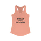 Barbells over Breakdown. Women's Racerback Tank