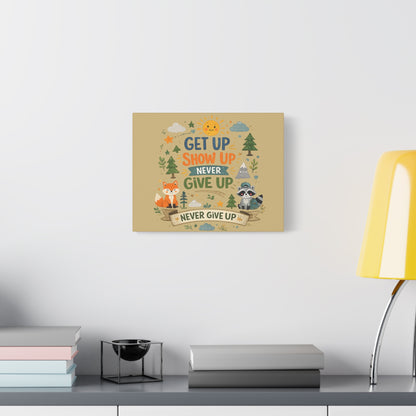 Kids Inspirational Canvas Wall Art – Premium Motivational Canvas Print for Bedroom, Playroom & Nursery Décor