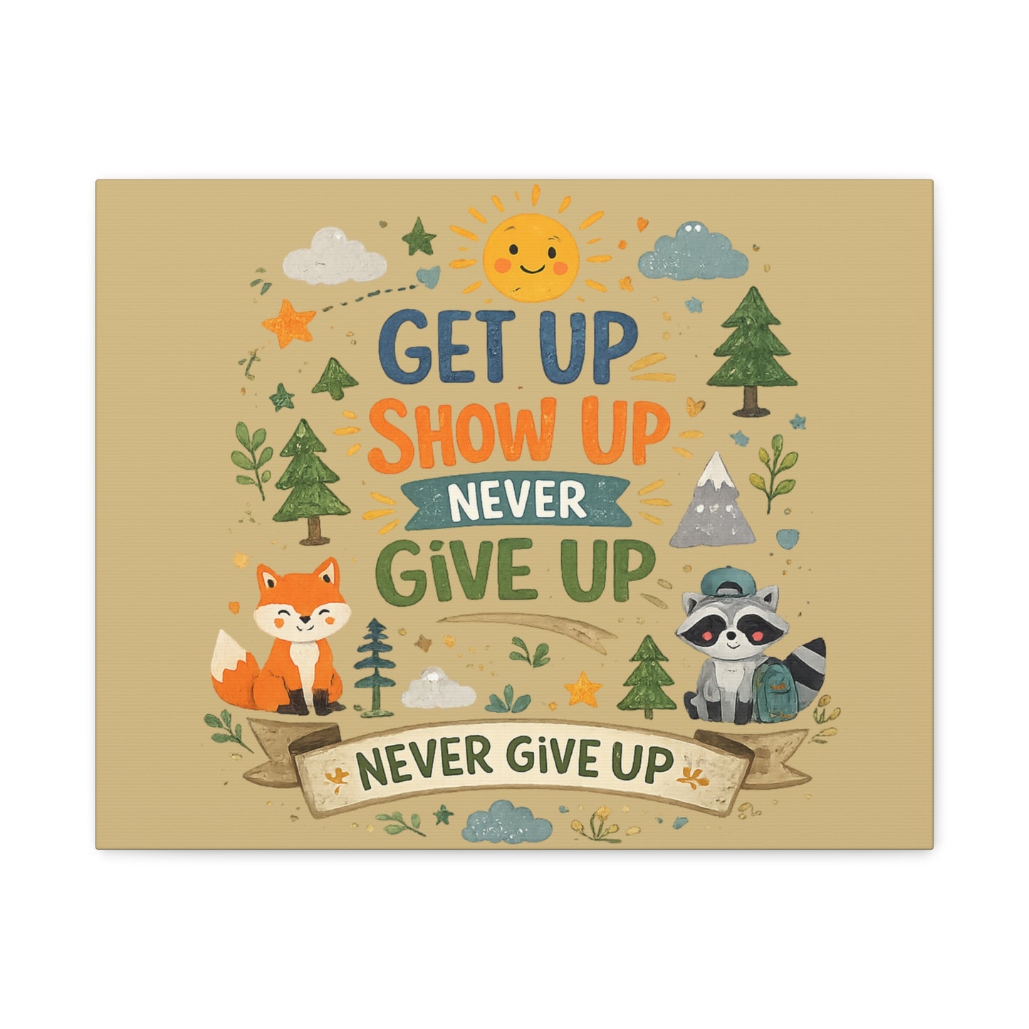 Kids Inspirational Canvas Wall Art – Premium Motivational Canvas Print for Bedroom, Playroom & Nursery Décor
