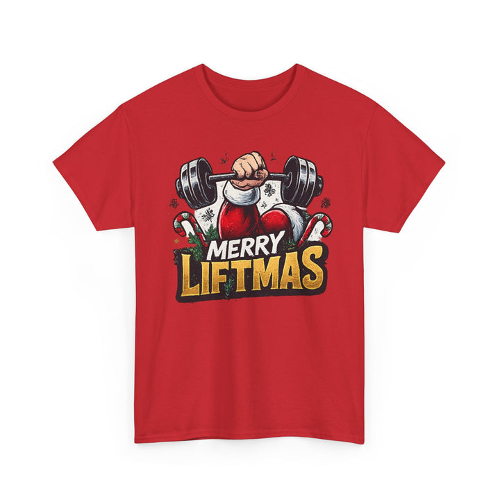 Merry Liftmas Unisex Heavy Cotton Tee