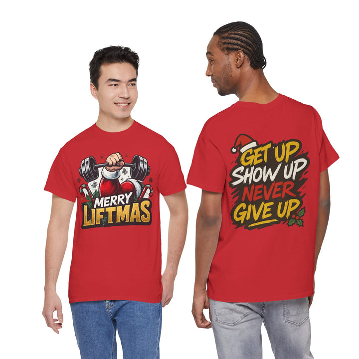 Merry Liftmas Unisex Heavy Cotton Tee