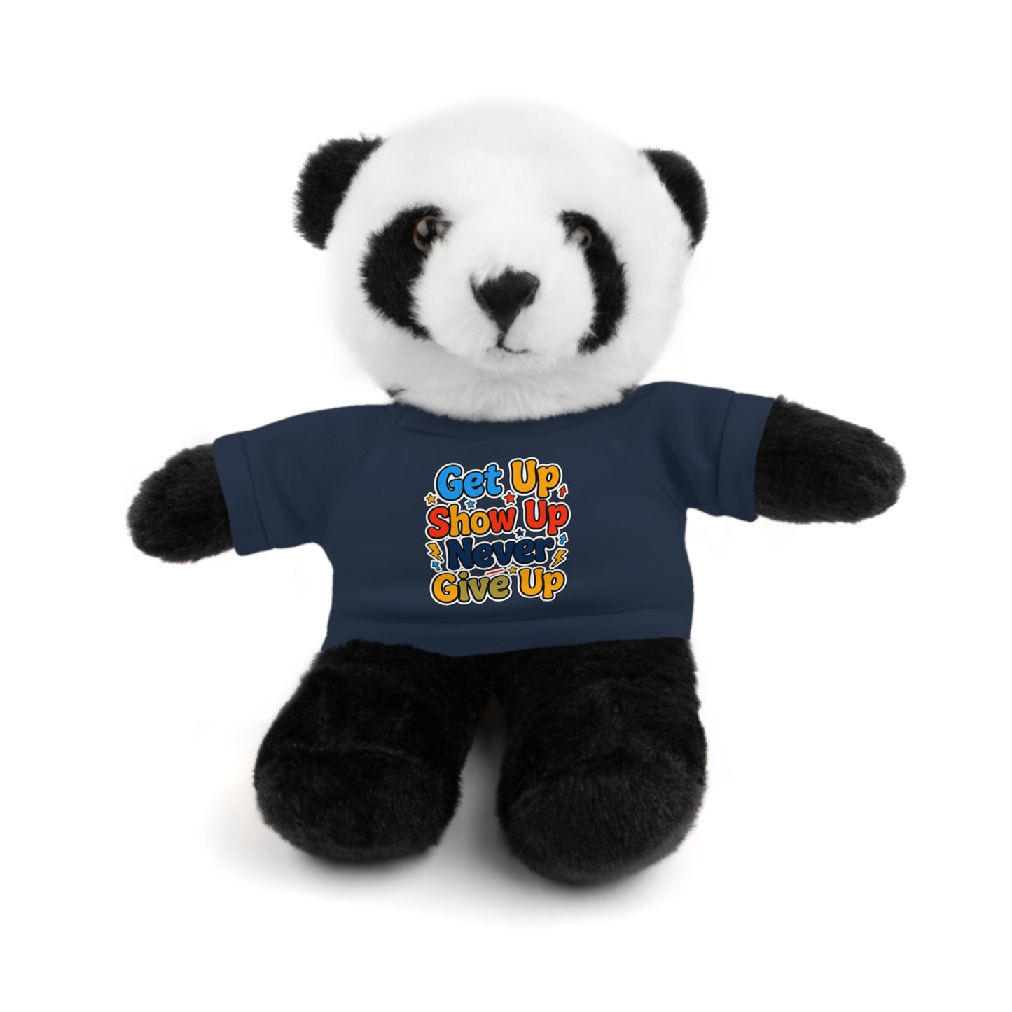 Stuffed Animals with Tee " Get Up Show Up Never Give Up"