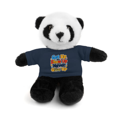 Stuffed Animals with Tee " Get Up Show Up Never Give Up"