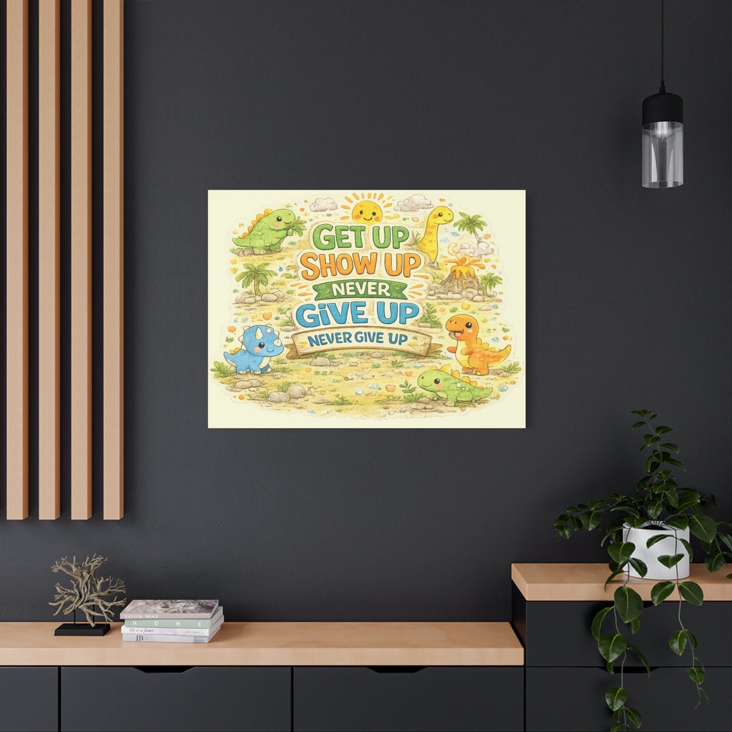 Kids Inspirational Canvas Wall Art – Premium Motivational Canvas Print for Bedroom, Playroom & Nursery Décor