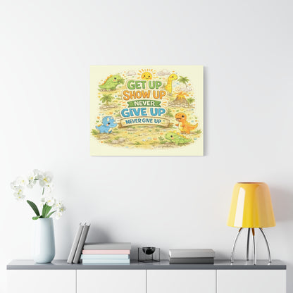 Kids Inspirational Canvas Wall Art – Premium Motivational Canvas Print for Bedroom, Playroom & Nursery Décor
