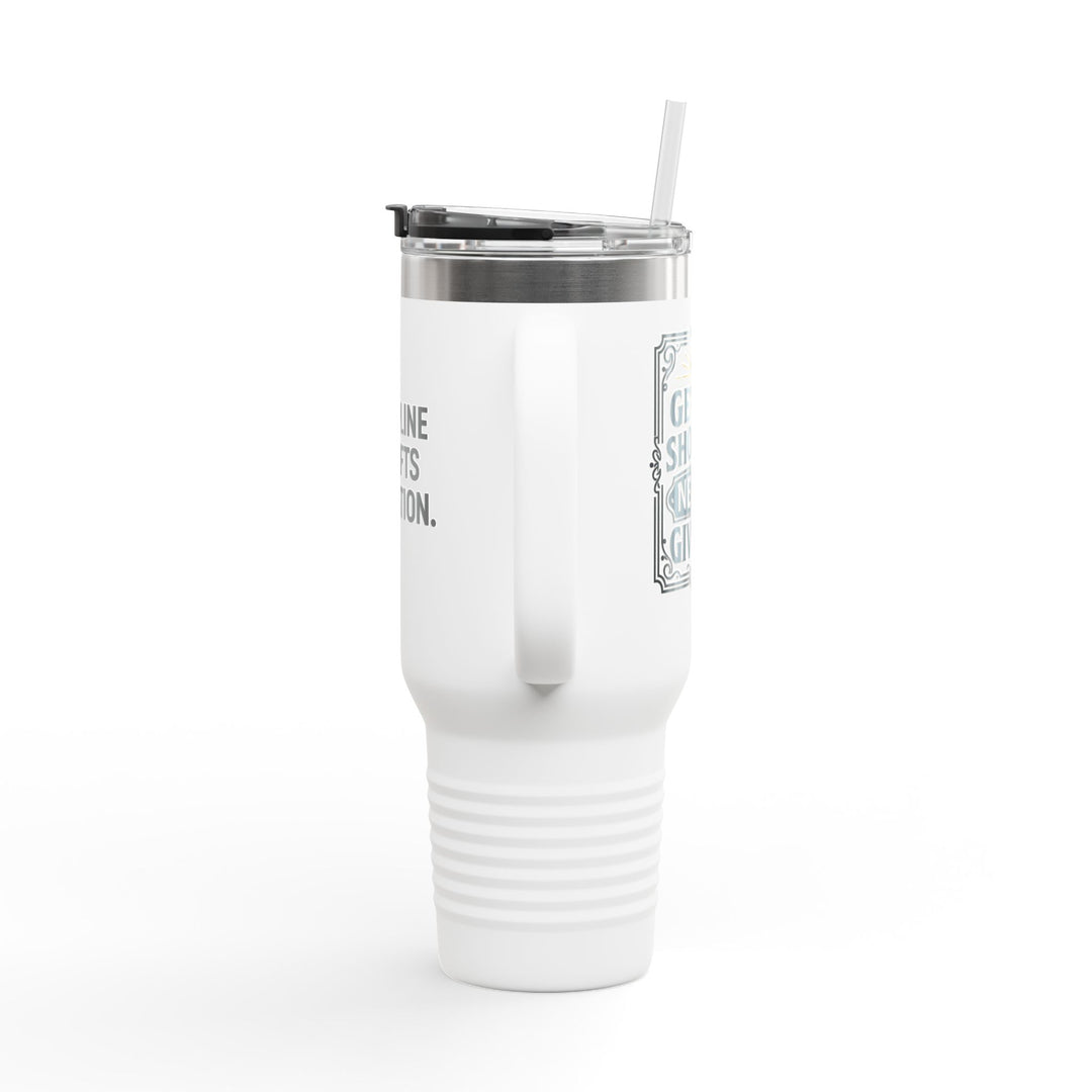 Discipline Outlifts Motivation Insulated Travel Mug, 40oz