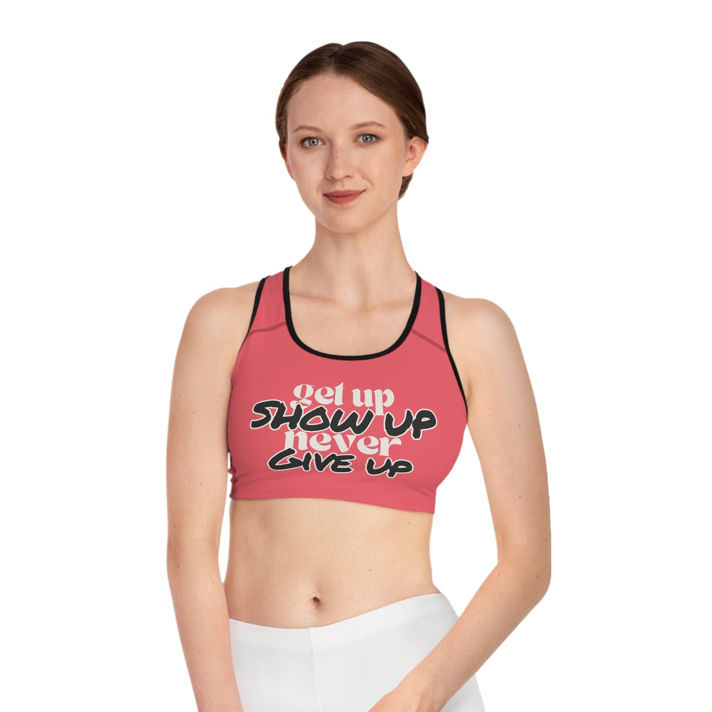 No Excuses Sports Bra – Train Hard, Stay Supported (Coral Silk)