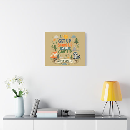 Kids Inspirational Canvas Wall Art – Premium Motivational Canvas Print for Bedroom, Playroom & Nursery Décor