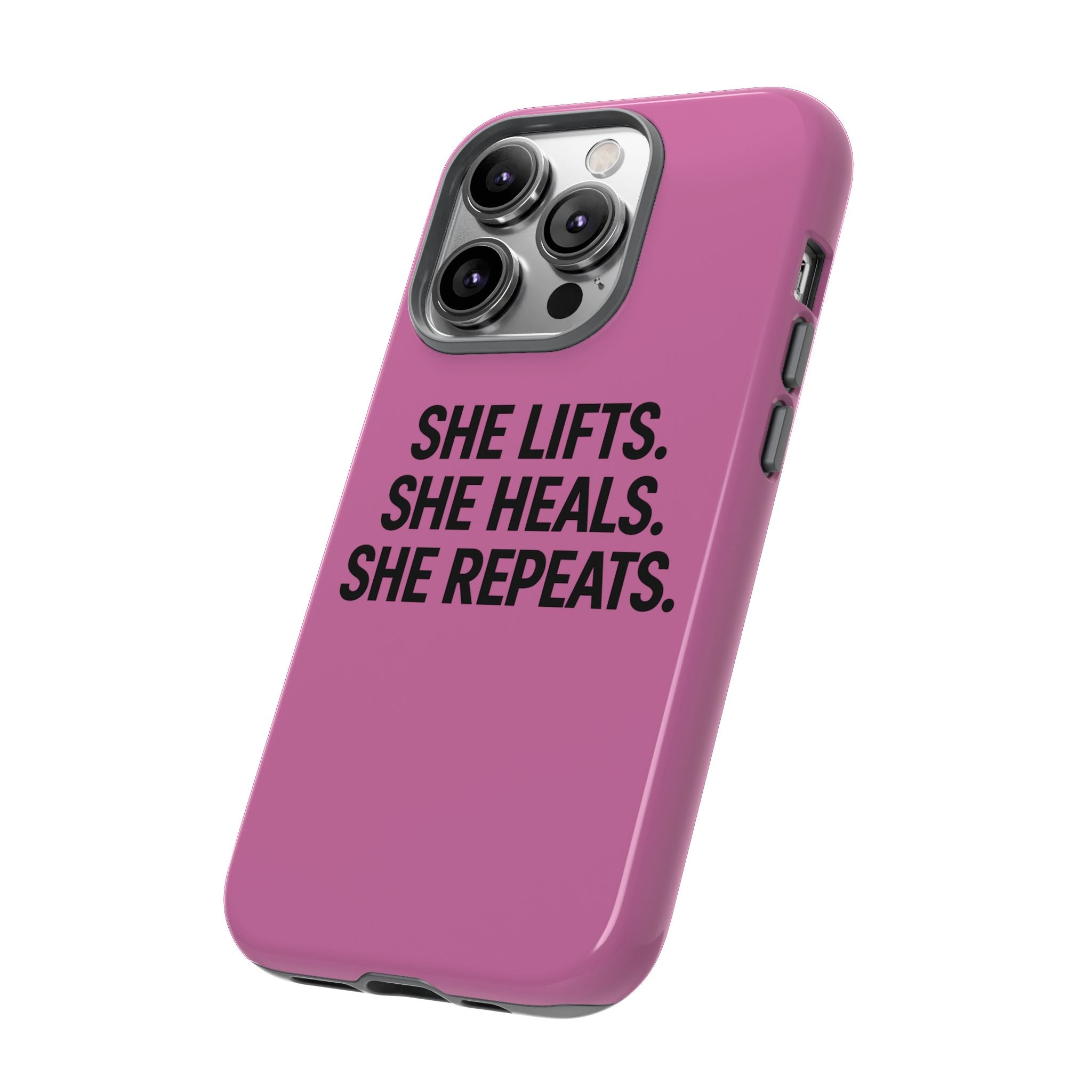 She lifts. She heals. She repeats. Tough Phone Cases