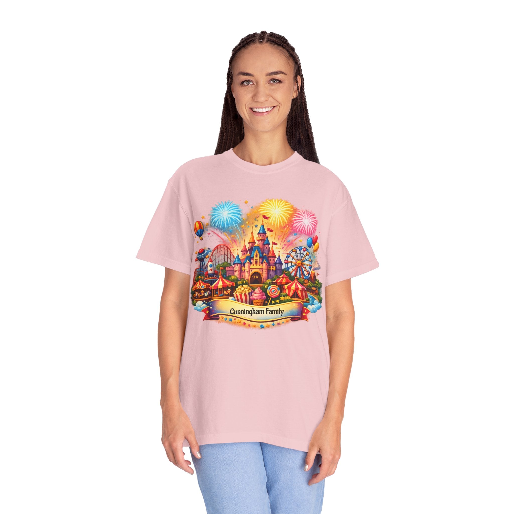 Customizable Name Graphic T-Shirt – for Disney Trips, Theme Park Vacations