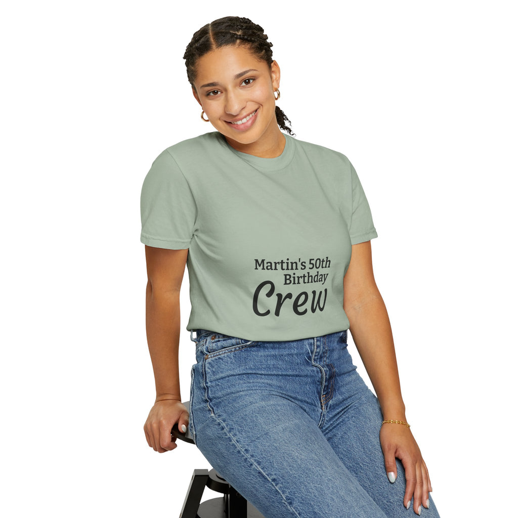 Custom Name & Age Birthday Crew T-Shirt – Personalized Group Shirt