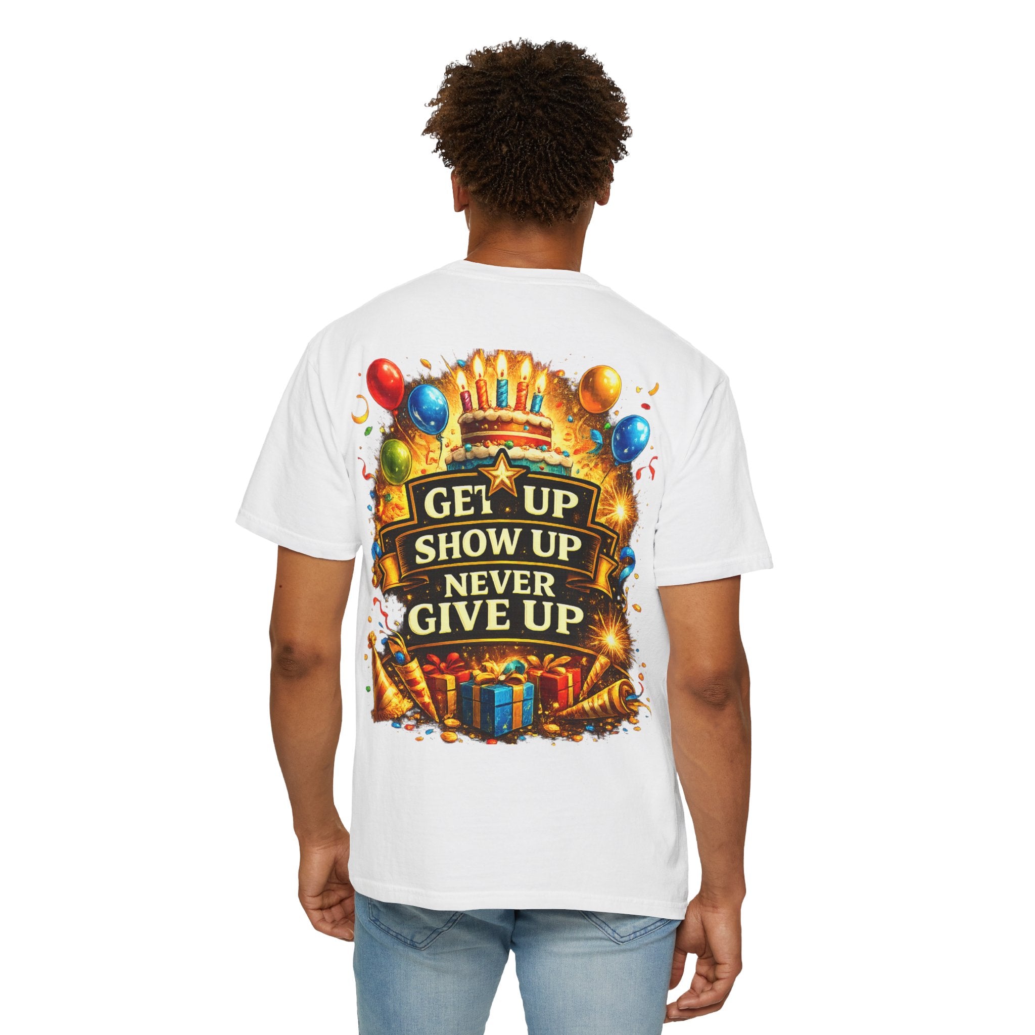 Custom Name & Age Birthday Crew T-Shirt – Personalized Group Shirt