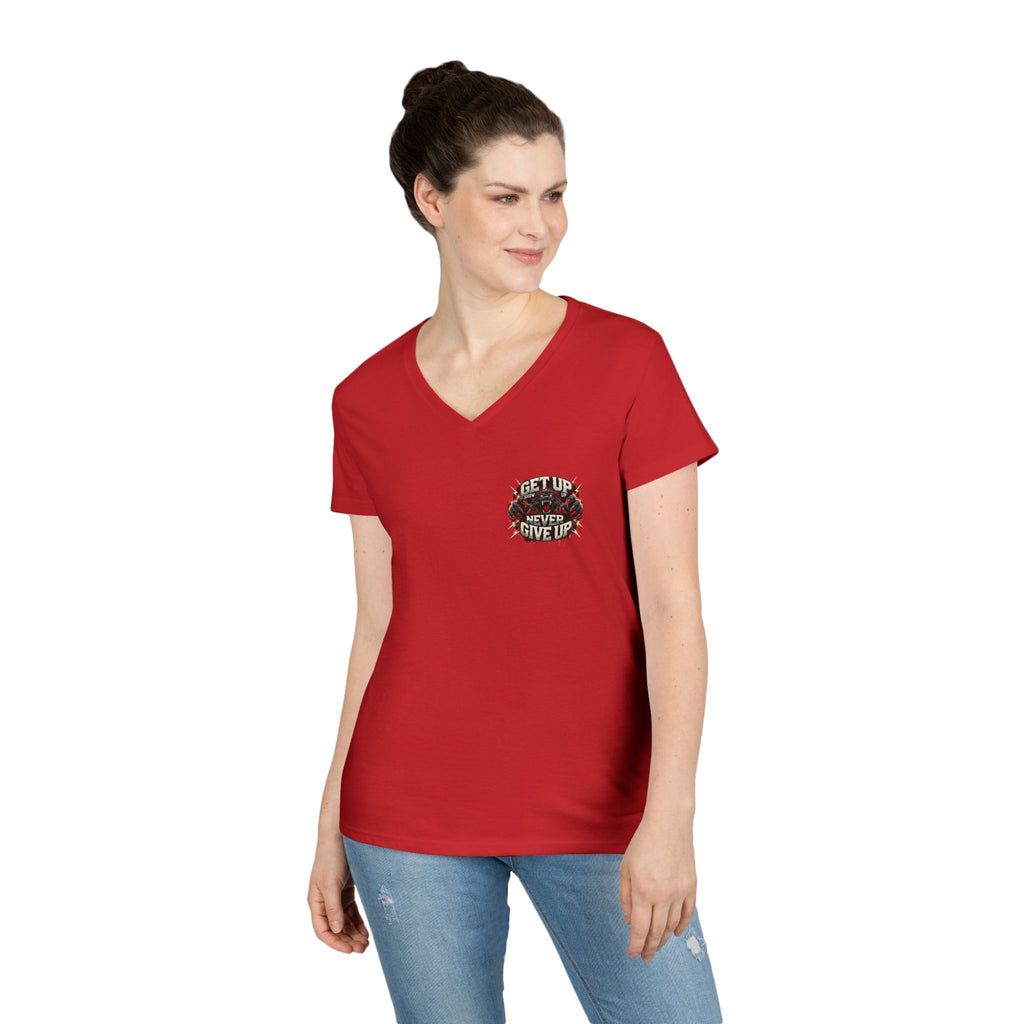 Women's V Neck-Strength in Motion