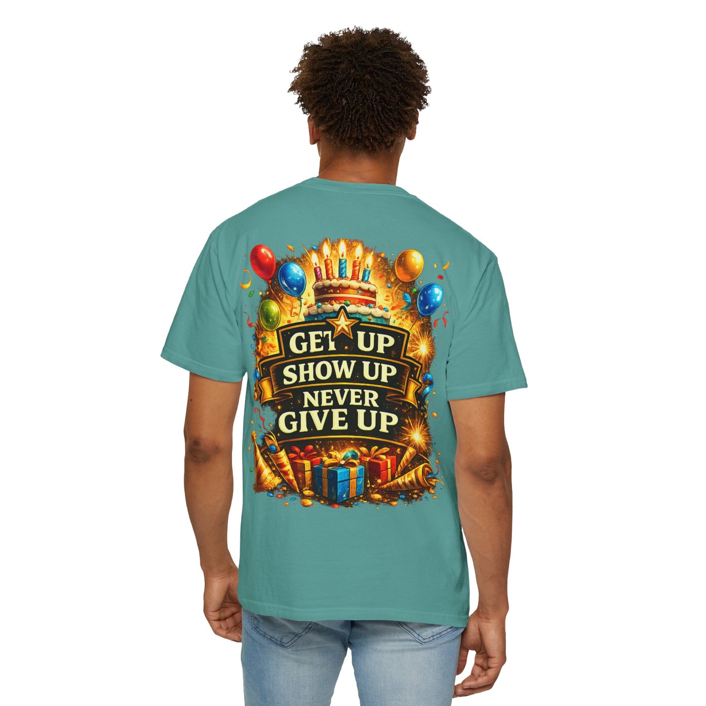 Custom Name & Age Birthday Crew T-Shirt – Personalized Group Shirt