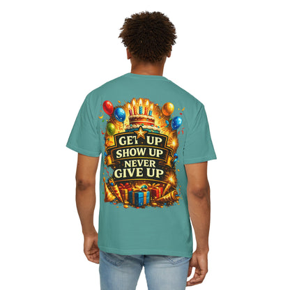 Custom Name & Age Birthday Crew T-Shirt – Personalized Group Shirt