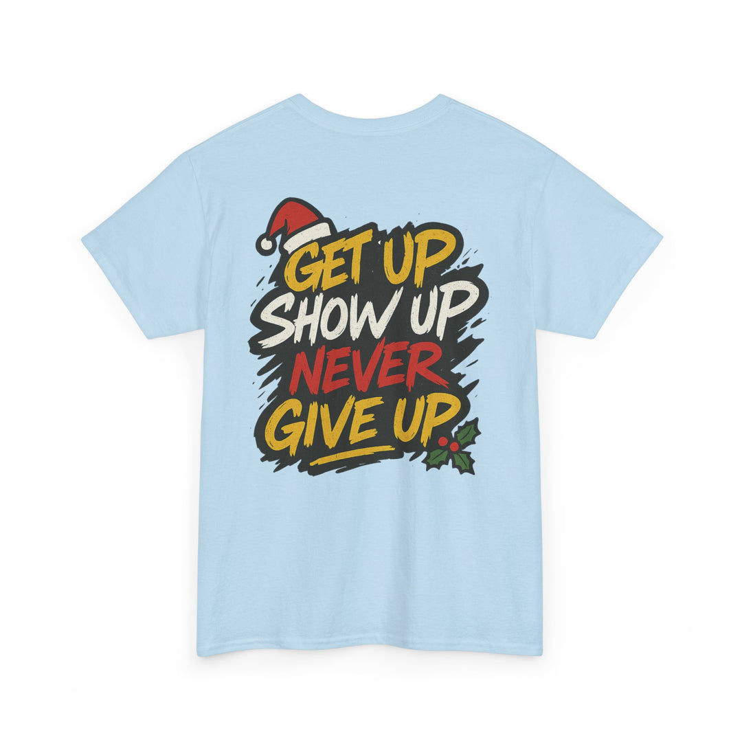 Snowman Deadlifting at the gym. Unisex Heavy Cotton Tee