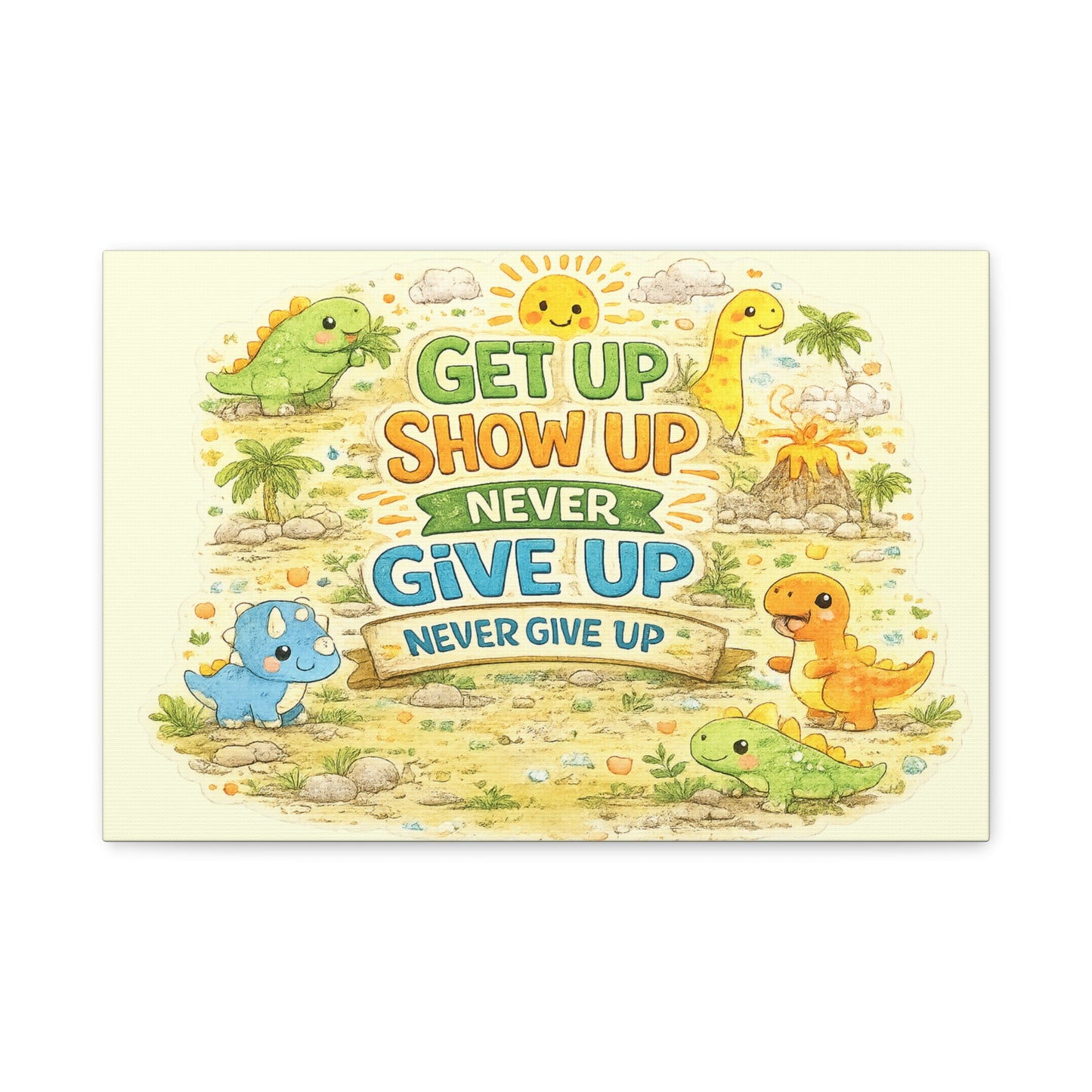 Kids Inspirational Canvas Wall Art – Premium Motivational Canvas Print for Bedroom, Playroom & Nursery Décor