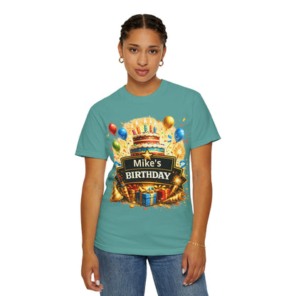 Custom Name Birthday T-Shirt – Get Up Show Up Never Give Up