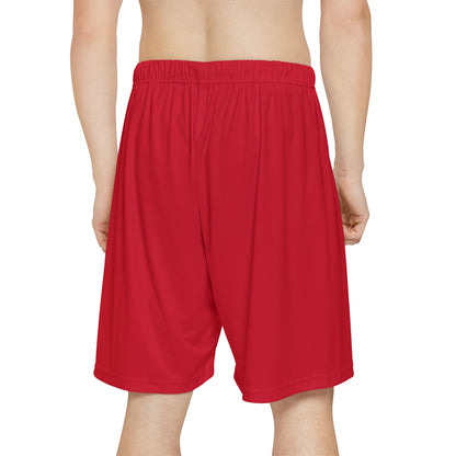 Relentless Performance Men’s Sports Shorts (Dark Red)