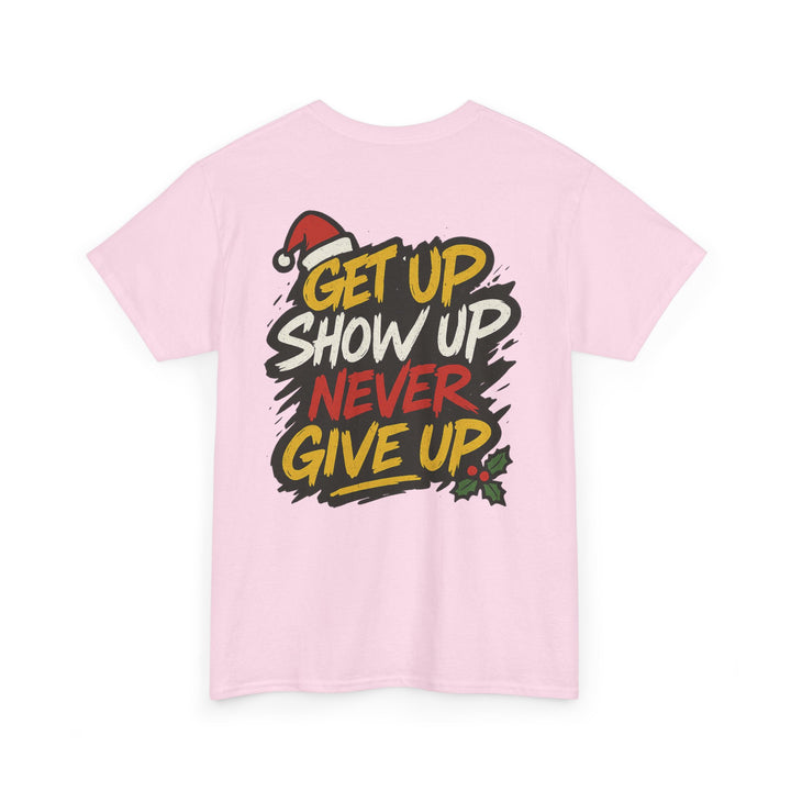 Reindeer Barbell Curl. Unisex Heavy Cotton Tee