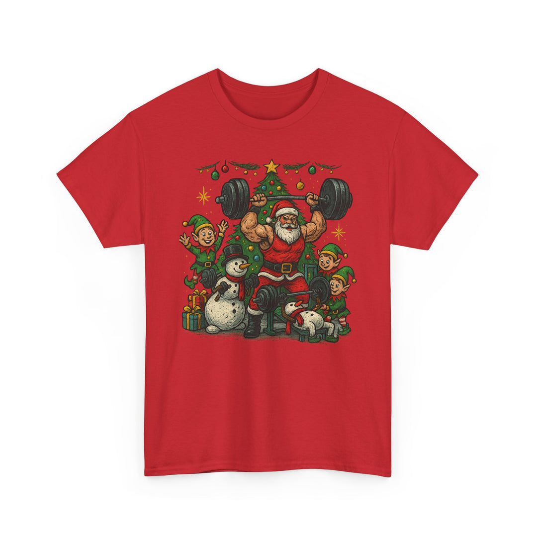Christmas/Holiday Workout Unisex Heavy Cotton Tee