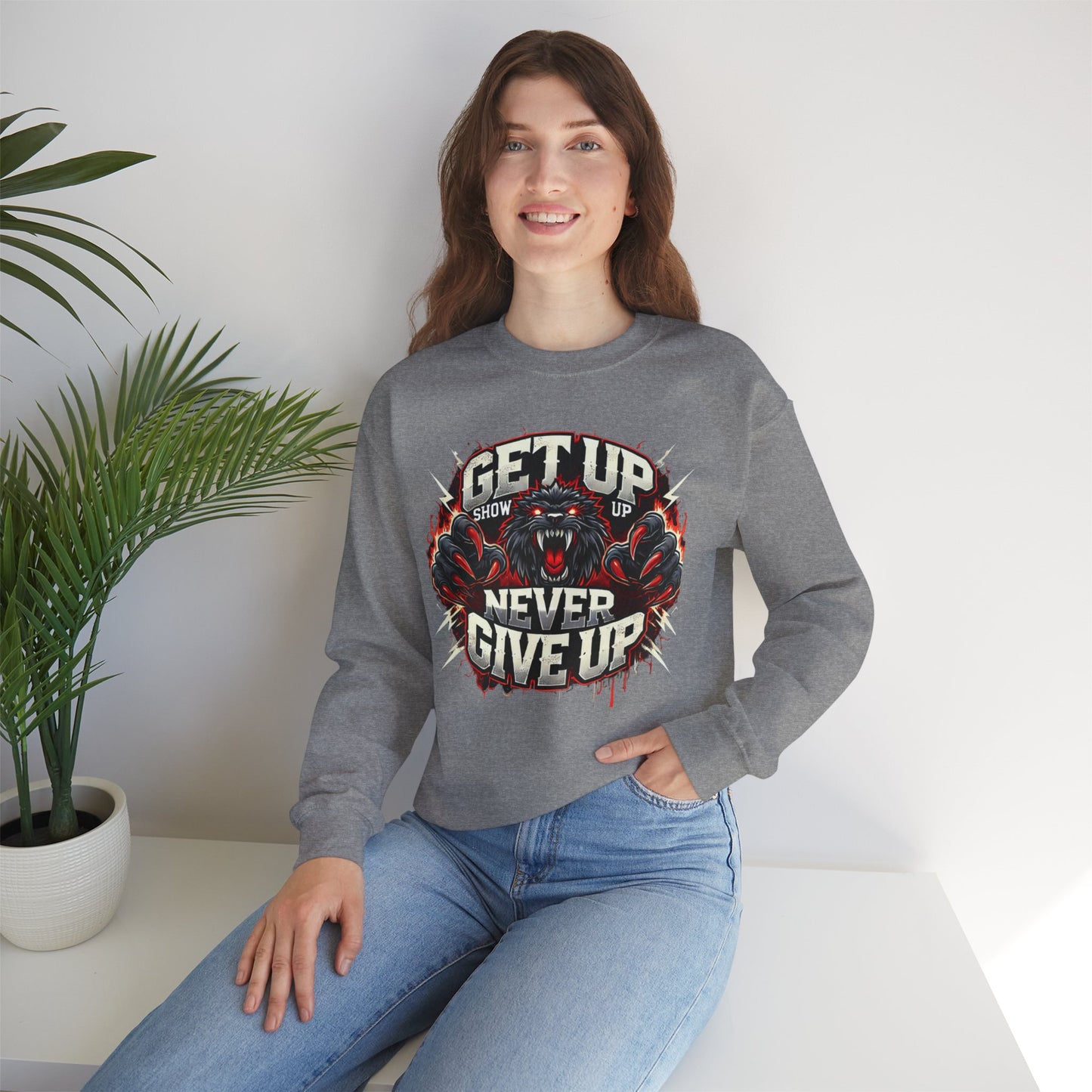 Relentless Drive Crewneck Sweatshirt UNISEX– Stay Warm, Stay Motivated