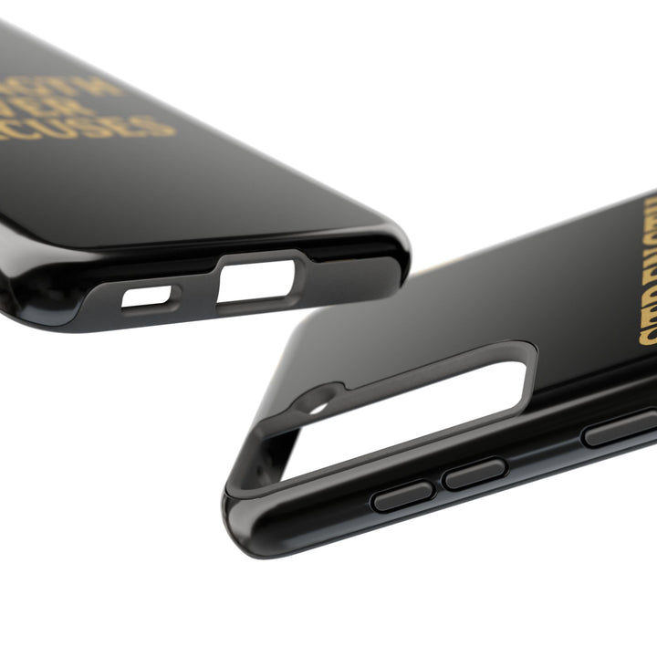Strength Over Excuses. Tough Phone Case
