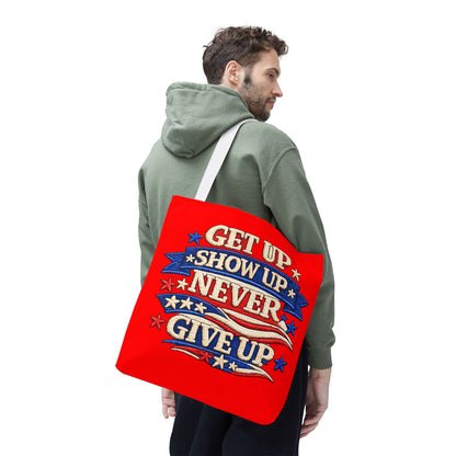 Patriotic 4th of July Tote Bag | Reusable American Pride Shopping Bag | USA Independence Day Beach, Grocery & Everyday Carry Tote