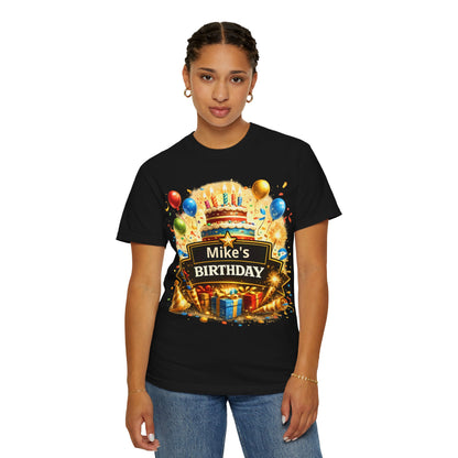 Custom Name Birthday T-Shirt – Get Up Show Up Never Give Up