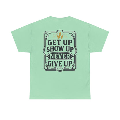 Barbells Over Breakdown. Unisex Heavy Cotton Tee