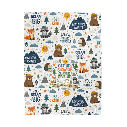 Kids Plush Velveteen Blanket – Ultra Soft Cozy Throw Blanket for Boys & Girls | Warm Lightweight Blanket for Bed, Nap Time & Gifts