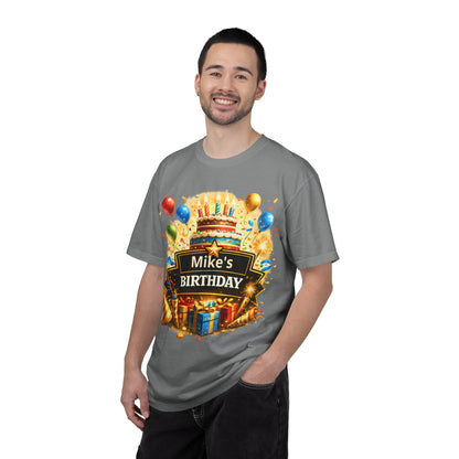 Custom Name Birthday T-Shirt – Get Up Show Up Never Give Up
