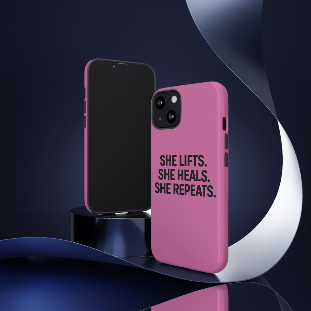 She lifts. She heals. She repeats. Tough Phone Cases