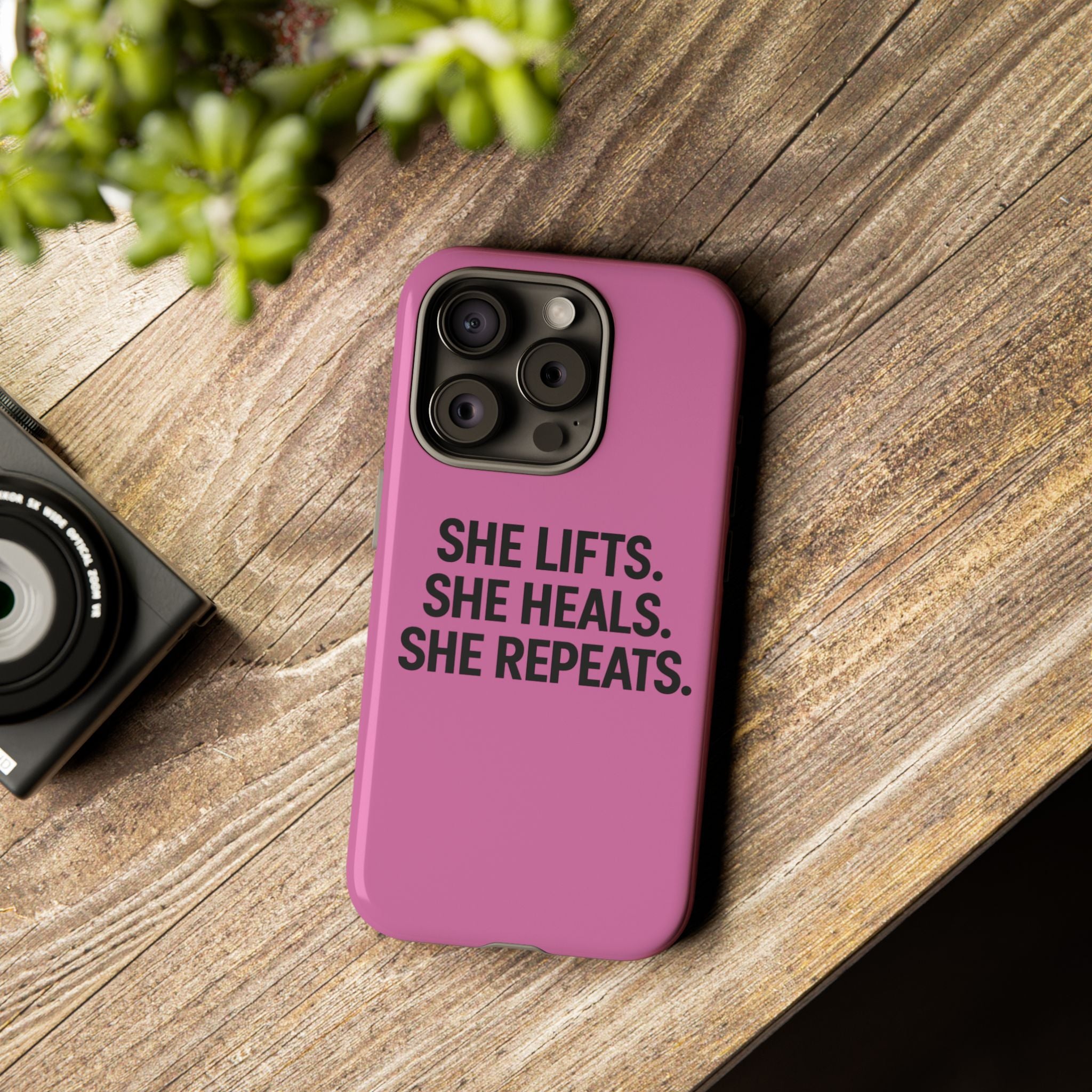 She lifts. She heals. She repeats. Tough Phone Cases
