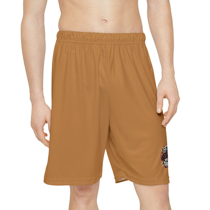 Relentless Performance Men’s Sports Shorts (Light Brown)